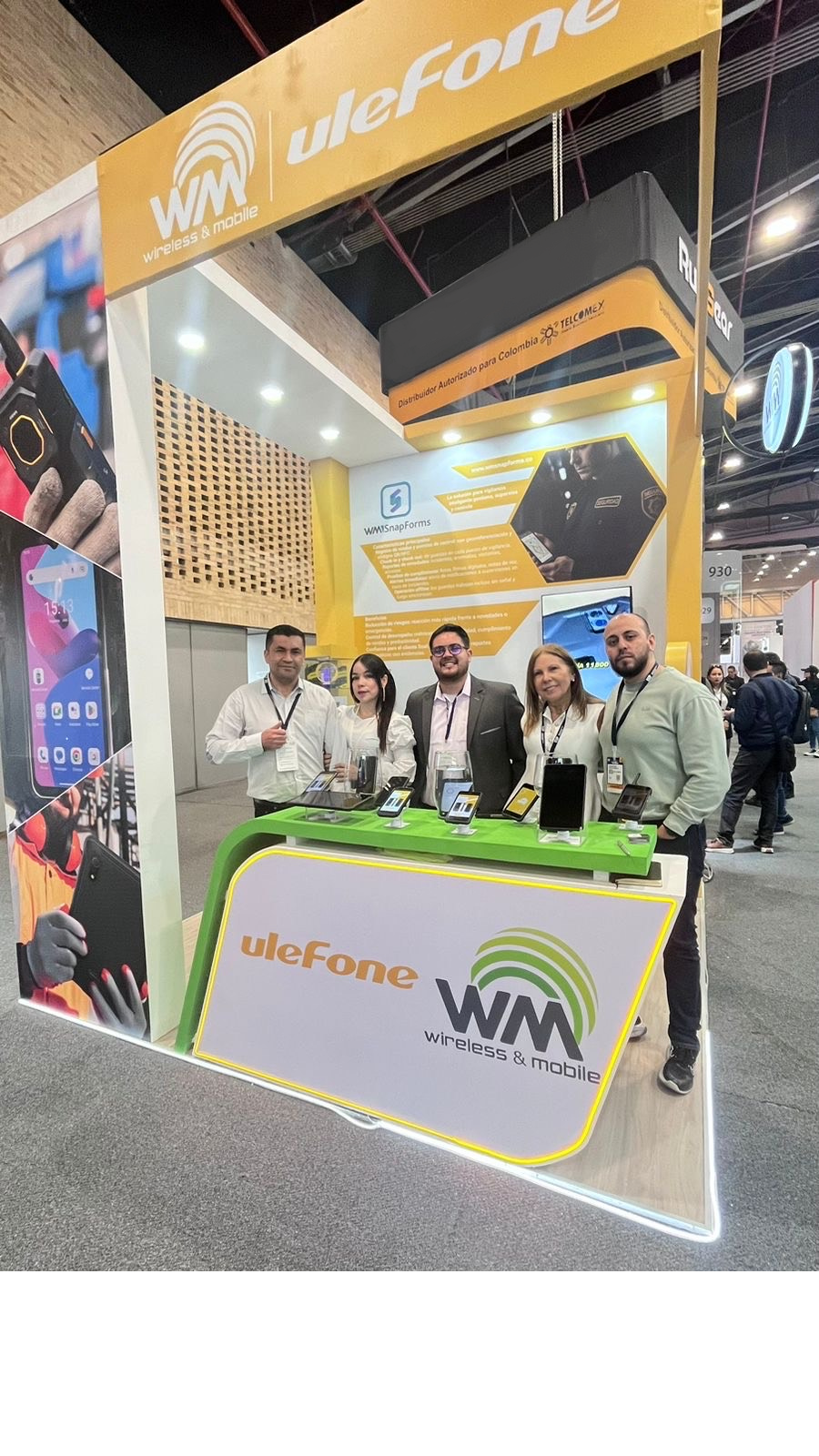 Stand de WM Wireless & Mobile en ESS+ 2025 demostrando soluciones móviles para seguridad